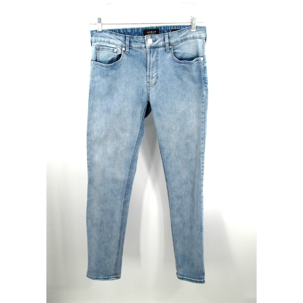 PacSun Skinny Jeans Womens 30x32 Light Blue Acid Wash Active Stretch Slim Denim